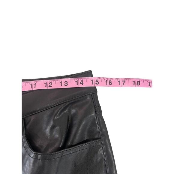 Divided By HM Faux Leather Pants Straight Leg Womens 6 - Picture 6 of 8